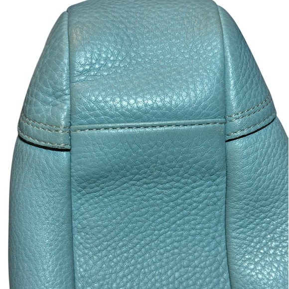 Coach Blue Hobo Bag with Sleek Crescent Shape - Picture 4 of 16